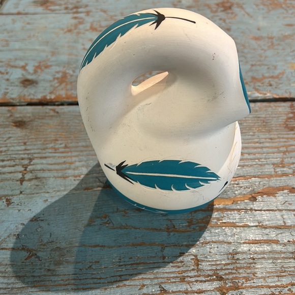 Vintage Little Teal Signed Navajo pitcher 73 - Picture 4 of 5